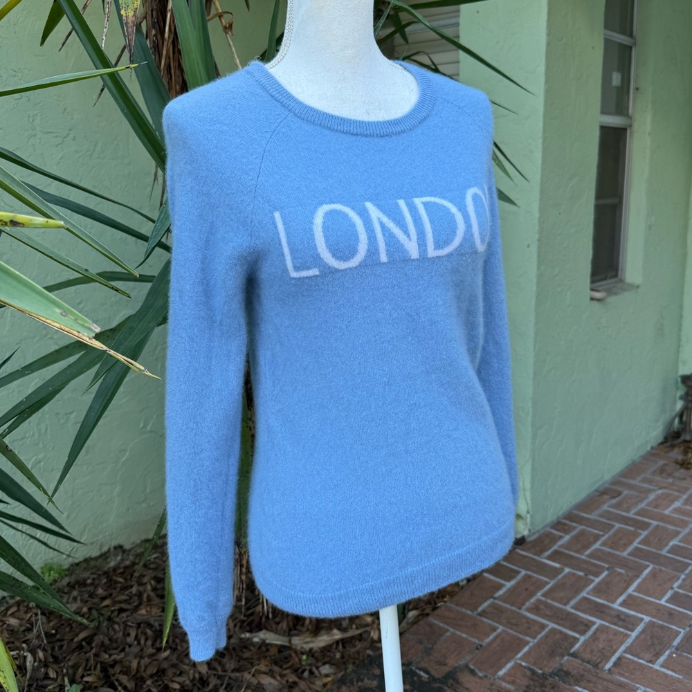 Cashmere Anthropologie Blue Sweater